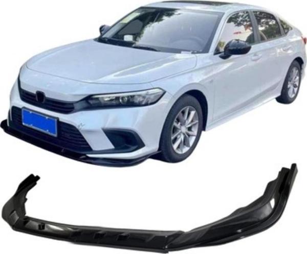 Honda Civic FE 2022 3 Parça Ön Lip (Plastik)(Boyasız) - Image 1