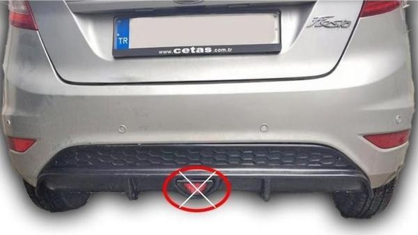 Ford Fiesta Çakarlı Difüzör (Plastik)(Boyasız) - Image 1