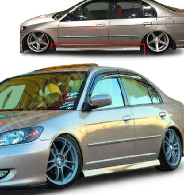 Honda Civic Vtec 2 Yan Marşpiyel (Plastik)(Boyasız) - Image 1