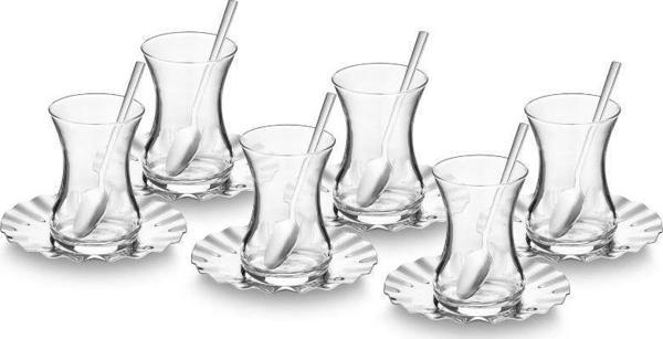 Jumbo Velena 18 Parça 6 Kişilik Çelik Çay Seti - Image 1