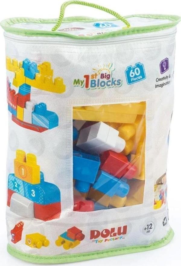 60 parça büyük blok seti ile yaratıcılık, el becerileri ve zeka gelişimi aktiviteleri - Image 1