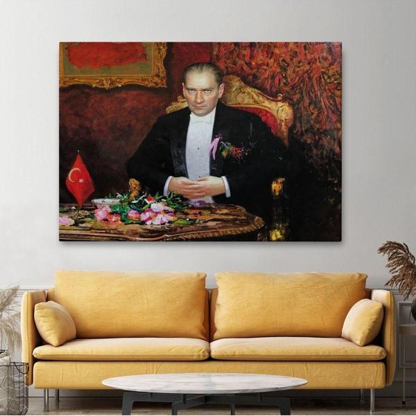 Ena Unity Keskin Bakışlı Atatürk Tablosu-6553 - Image 1
