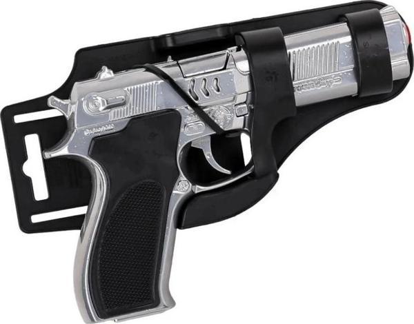 Eğitici Oyuncak Metal Oyuncak Tabanca Krom Seri 23 - Image 1