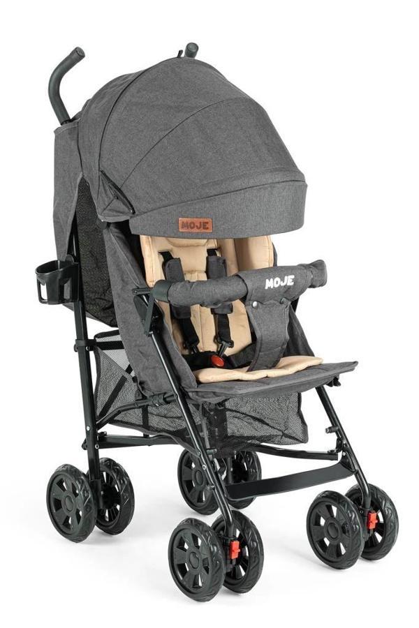Moje Strong Baston Bebek Arabası Antrasit Siyah - Image 1