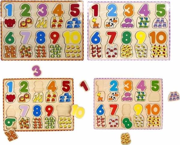 Çocuk Eğitici Oyuncak1006609  Tahta   Bultak Rakamlar Hayvanlı - Image 1