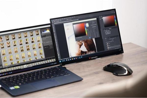 Verbatım Verbatım 15.6" Ips Dokunmatık Pmt-15 6Ms Hdmı-Typec Taşınabilir Monitör 1920X1080 - Image 1