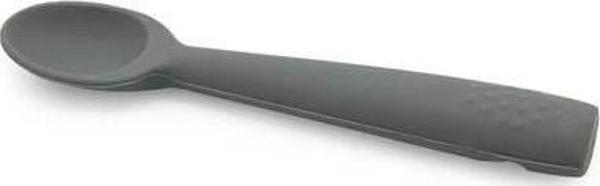 Gri Silikon Kaşık Bebekler İçin Ergonomik Yapı ve Güvenli Beslenme Aktivitesi - Image 1