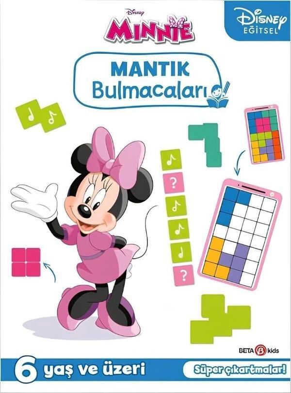 Çocuk Eğitici OyuncakDisney Eğitsel Minnie Çıkartmalı Mantık Bulmacaları - Image 1