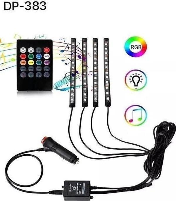 Araç İçi Ayak Altı Ses Duyarlı Şerit Led 4lü Set - Image 1