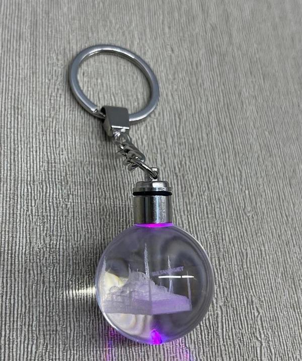 Ledli Sultanahmet Tasarımı Kristal Anahtarlık Alk3804 - Image 1