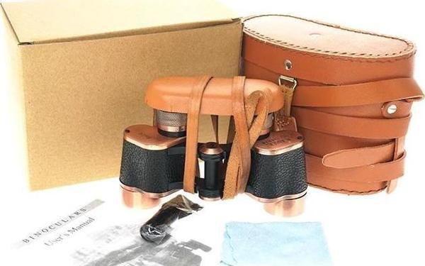 Baigish 6x24 Orjinal Deri Çantalı Prinç Kaplama Subay Dürbünü – Su Geçirmez – Artıkıl Özellikli Rus  - Image 1