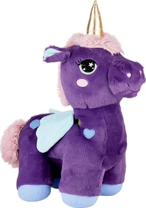 Çocuk Eğitici 5612 Mor Unicorn Peluş - Image 1