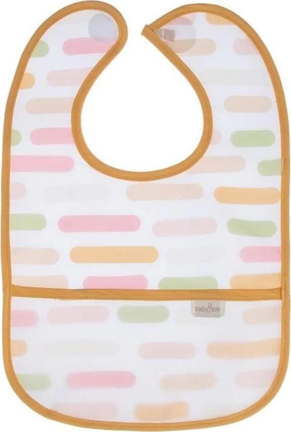 Pastel Renk Leke Tutmaz Önlük Gelişim Destekli Konforlu Yemek Aktivitesi İçin İdeal - Image 1