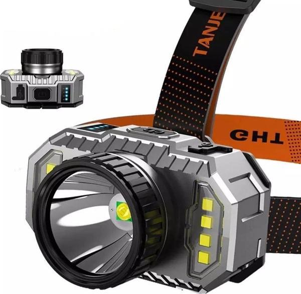 Ps-010 800 Lümen Şarj Göstergeli Cob Led Usb'li Şarjlı Kafa Lambası - Image 1