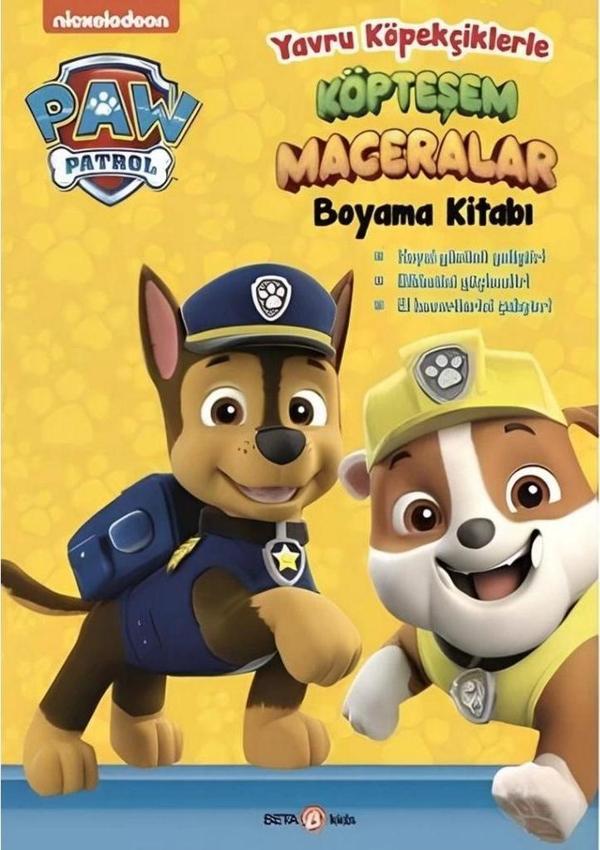 Çocuk Eğitici Paw Patrol Köpteşem Maceralar Boyama Kitabı - Image 1