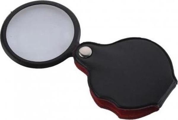 5x50mmmini Büyüteç,cepte Taşınan,optik Lens Katlanabilir Deri Kaplamaxx1051 - Image 1