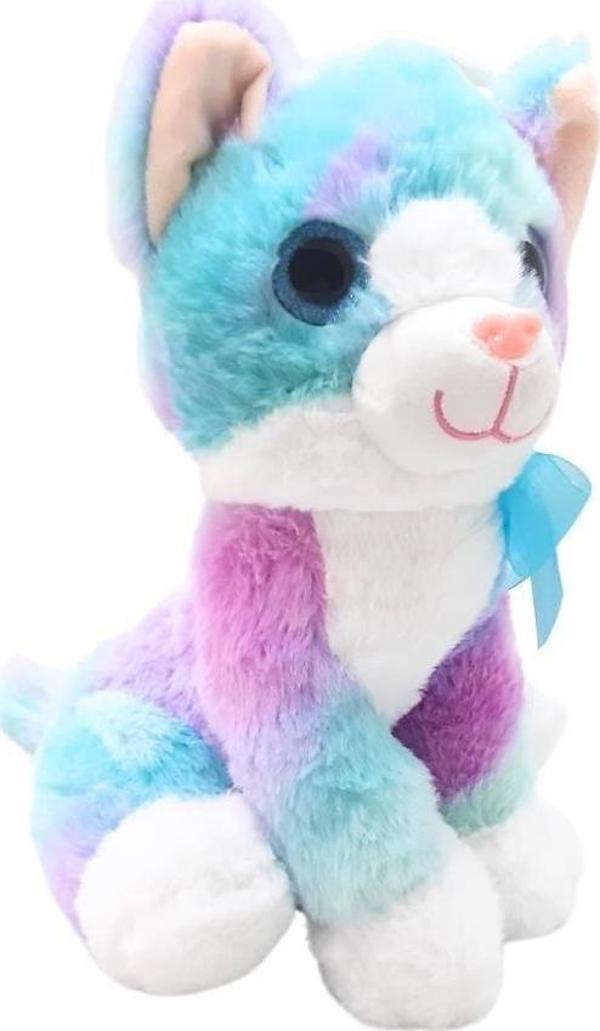PELUŞ 30CM RENKLİ KEDİ HALLEY - Image 1