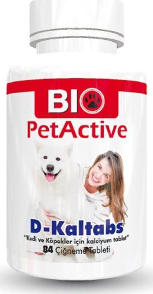 Bio PetActive Kedi Ve Köpekler İçin Kalsiyum Tableti 84 Adet - Image 1