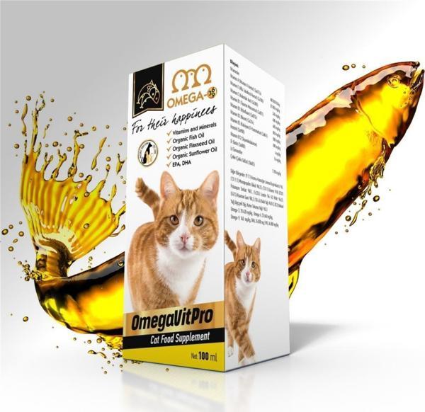 Omega Vitpro Kedi Multivitamin Somon Balık Yağı 100 Ml - Image 1