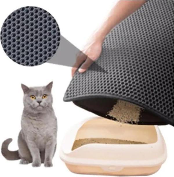 Perfect Elekli Kedi Kumu Paspası Gri 60X40 cm - Image 1