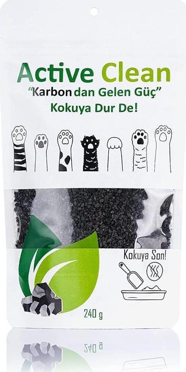 Active Clean Active Carbon Kedi Kumu Koku Giderici 240 gr - Image 1