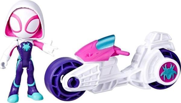 Hasbro Spidey and His Amazing Friends Motosikletli Ghost-Spider - Image 1