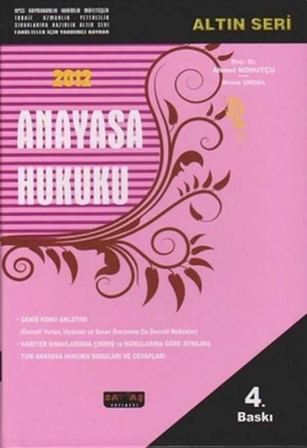 2012 Anayasa Hukuku - Savaş Yayınevi - Image 1