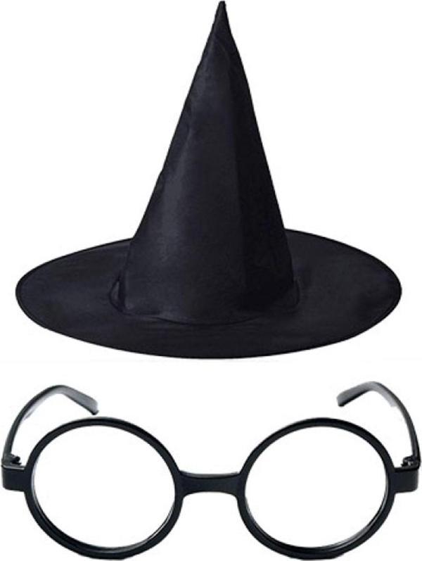 Mobee Harry Potter Şapkası Ve Gözlüğü Parti Yılbaşı Cadılar Bayramı Doğum Günü Cosplay 1450 - Image 1