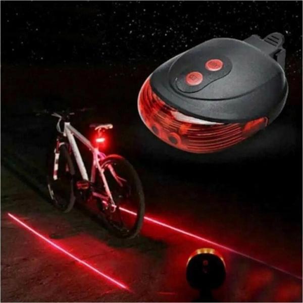 Mobee Lazer Şeritli 7 Fonksiyon 5 Ledli Stop Bisiklet Lamba - Image 1