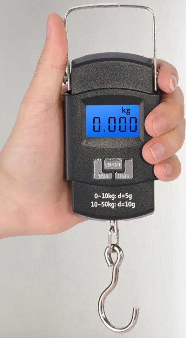 Mobee Wh50 0.10\50 Kg El Poşet Bavul Tartısı El Kantarı El Tartısı Lcd Ekranlı Kilogram Ölçme Terazisi - Image 1