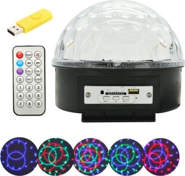 Mobee Bluetoot Mp3 Müzik Çalabilen Sihirli Led Disko Topu - Image 1