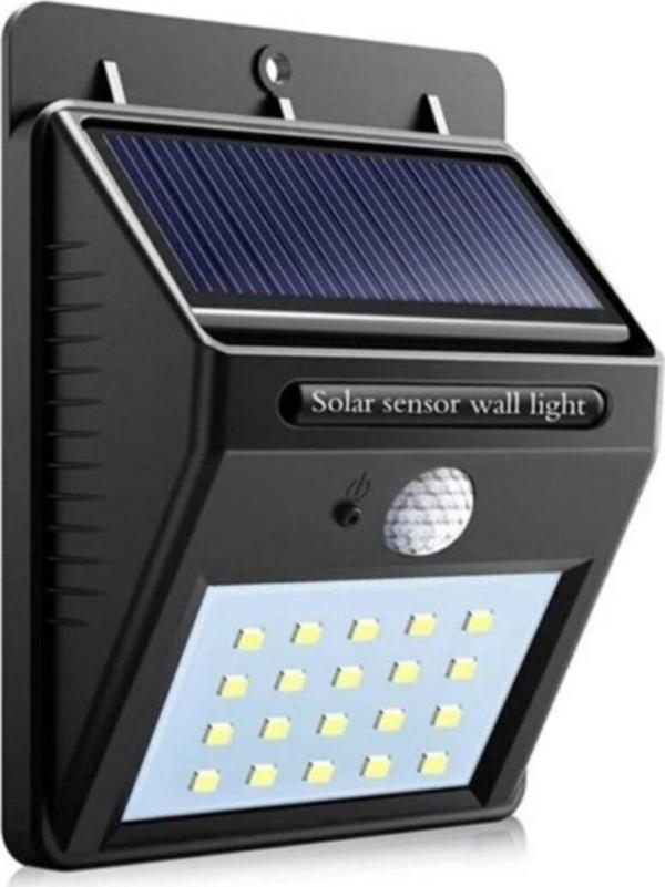 Mobee 20 Led'Li Güneş Enerjili Hareket Sensörlü Bahçe Lambası - Image 1