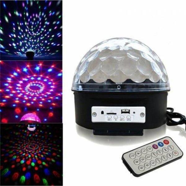 Mobee Bluetooth Özellikli Kumandalı Led Kristal Disko Topu Disco Top - Image 1