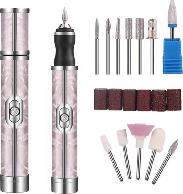 Mobee Yeni Nesil 13 İn 1 Tırnak Frezesi Ve Şarjlı Törpü Seti, Manikür Pedikür Aleti - Image 1