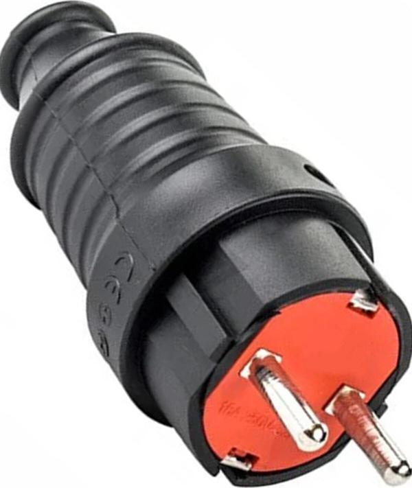 Mobee Fetih F-201K Topraklı Erkek Fiş Kauçuk Erkek Fiş Yerli Ürün 1. Sınıf 1410 - Image 1