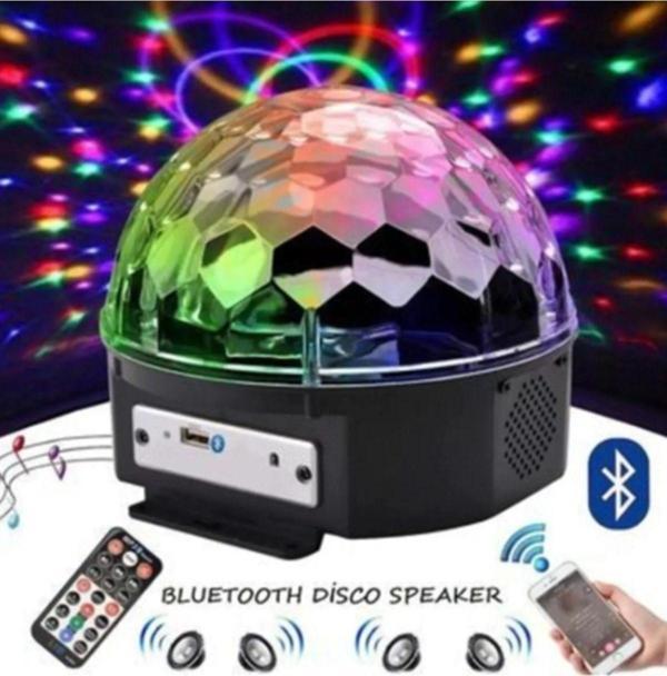 Mobee Renkli Işıklı Lazer Parti Bluetoothlu Led Küre Disko Topu - Image 1