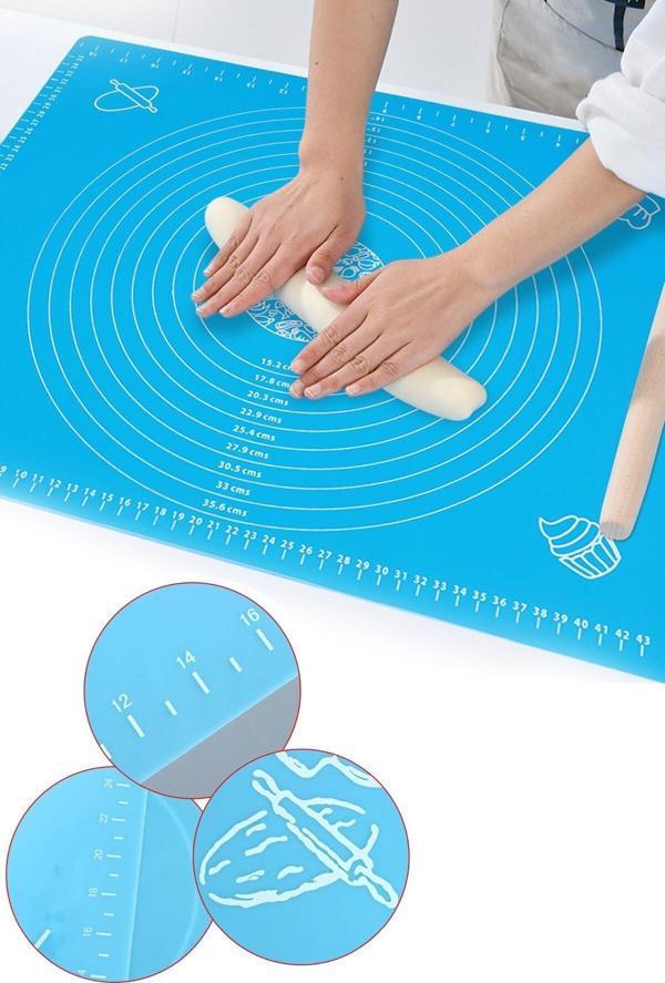 Mobee Pratik Silikon Yapışmaz Hamur Açma Matı Işinizi Kolaylaştırın 50 X 40 Cm - Image 1