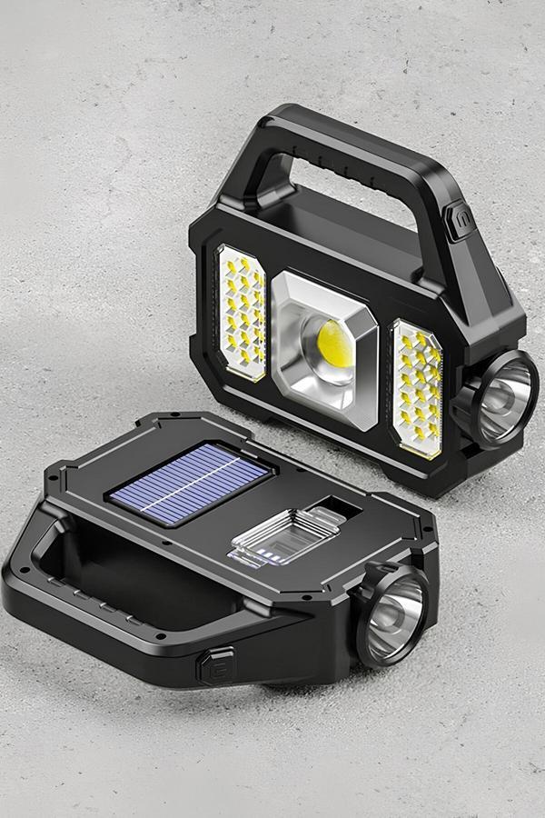 Mobee Solar Şarjlı El Feneri Su Geçirmez Solar Aydınlatma Güneş Enerjili Powerbank Özellikli Kamp Feneri - Image 1