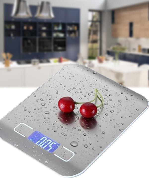 Mobee Crown 7010 5 Kg Mutfak Tartısı Lcd Ekranlı Dijital Hasas Terazisi Pilli Gri 1410 - Image 1