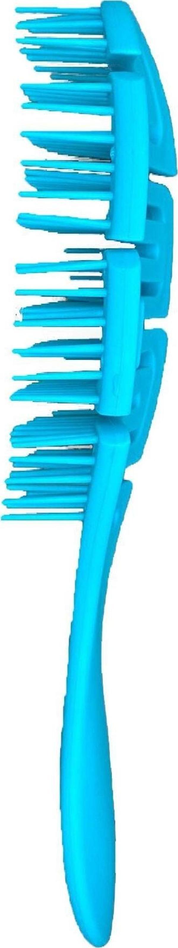 Mobee Plastik Bükülebilir Saç Tarağı Hafif Acıtmaz Saç Tarama Mavi - Image 1