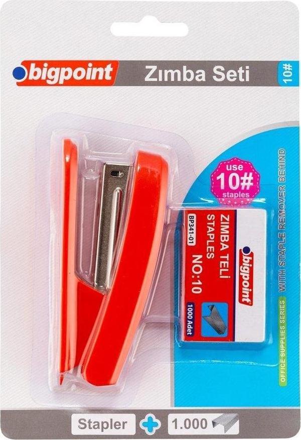 Bigpoint Zımba Makinesi Seti No:10 Kırmızı - Image 1