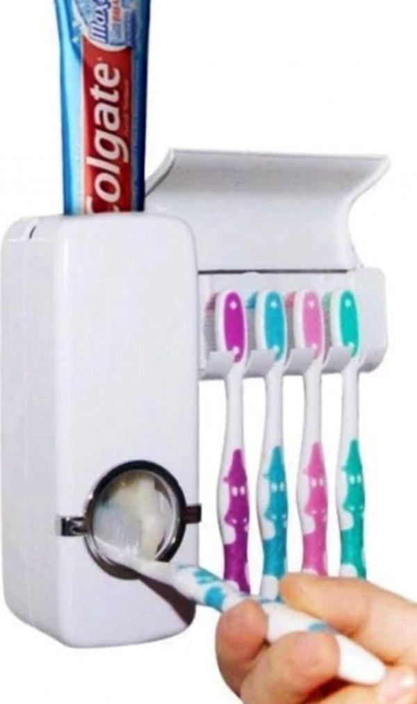Mobee Diş Macunu Sıkacağı Ve 5'Li Diş Fırçalığı Otomatik - Image 1