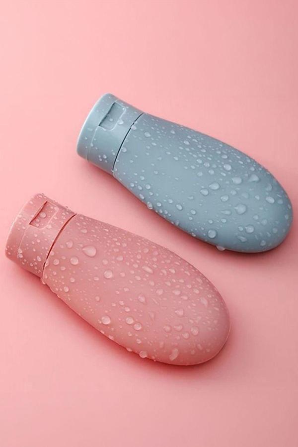 Mobee Seyahat Tipi Doldurulabilir Şişe Seti - Krem, Şampuan, Duş Jeli, Sprey, Losyon - 60 Ml - Image 1