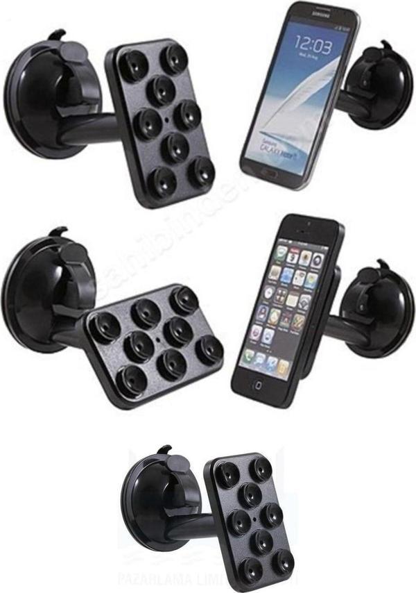 Mobee Araç Içi Telefon Tutucu 8 Vantuzlu Araç Camanı Yapışan Tutucu - Image 1