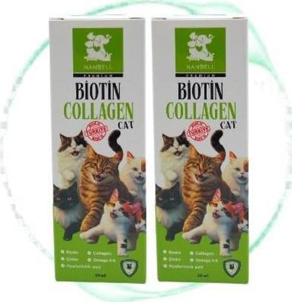 Kediler İçin Biotin Ve Kolojen 50 Ml 2 Kutu - Image 1
