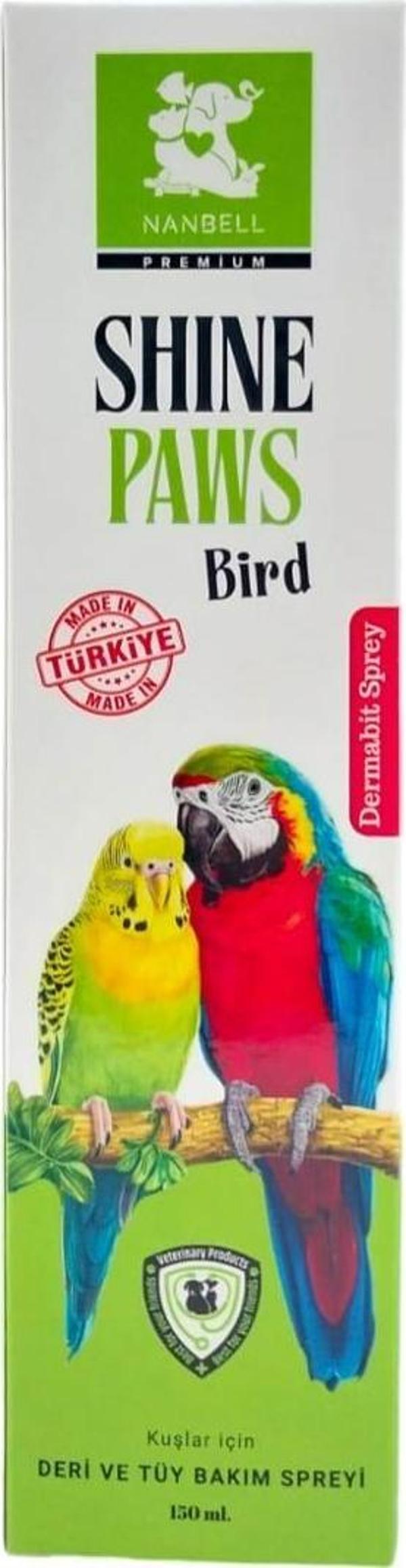 Shıne Paws Kuşlar İçin Deri Ve Tüy Bakım Spreyi Dermabit Sprey 150 Ml - Image 1