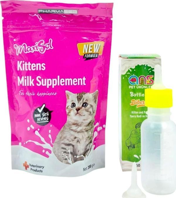 Yavru kedi Süt Tozu 200 ml+Biberon 60 Ml - Image 1