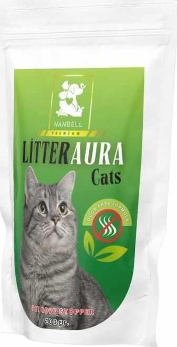 LitterAura Cats Kedi Kumu Koku Giderici – 100gr Doğal Formül - Image 1