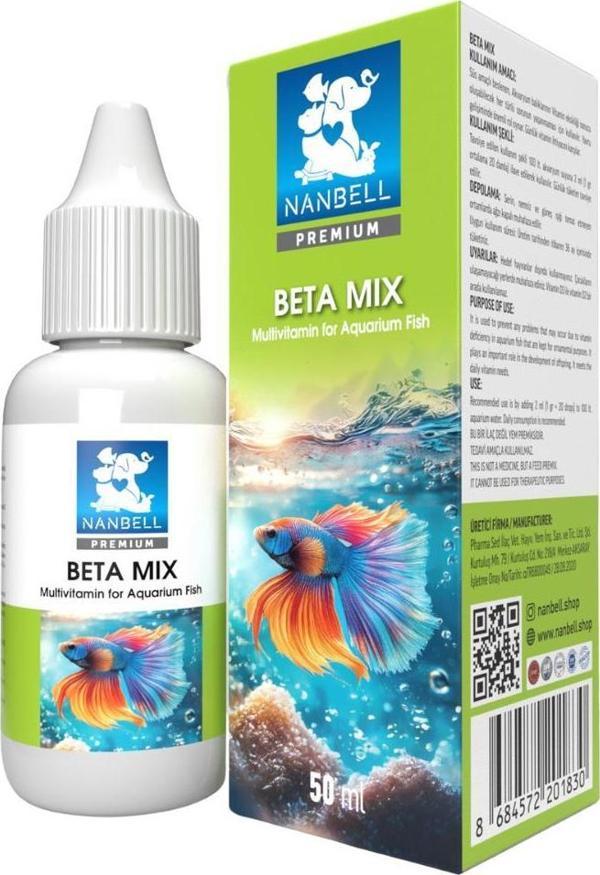 Beta Mix – Akvaryum Balıkları İçin Multivitamin 50ml - Image 1