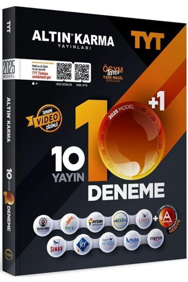 2025 Model Tyt 10 Yayın 10 Deneme - Altın Karma Yayınları - Image 1